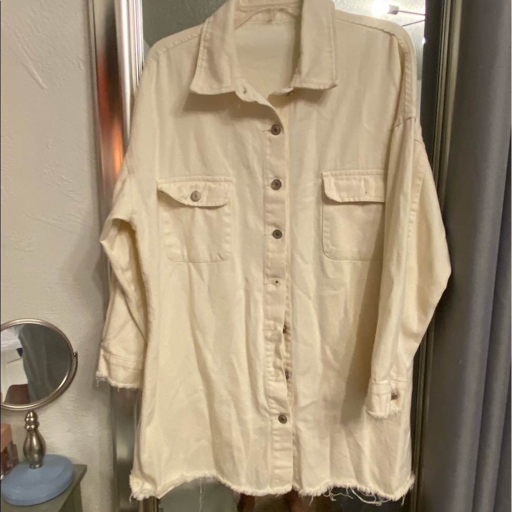 Oversized Jean shirt jacket